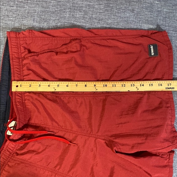 Speedo Red Swim Trunks Men’s Large Mesh Lined Board Shorts Quick Dry Beachwear - Picture 8 of 8